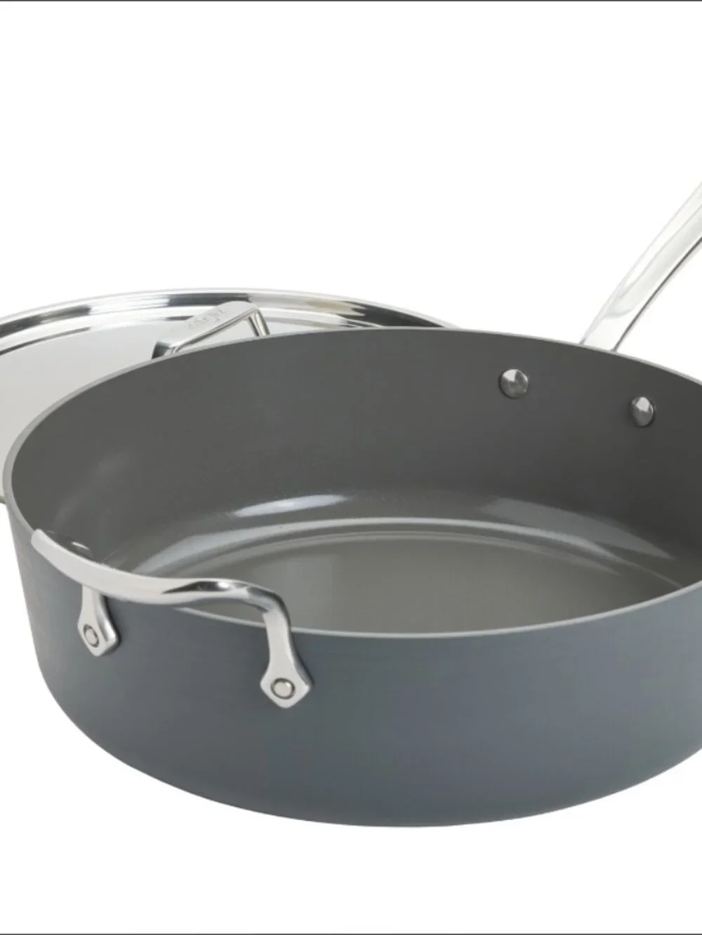 Curated Ceramic Saute Pan with Lid - 6 qt  NEW WITH BOX/TAG ( ALL CLAD)